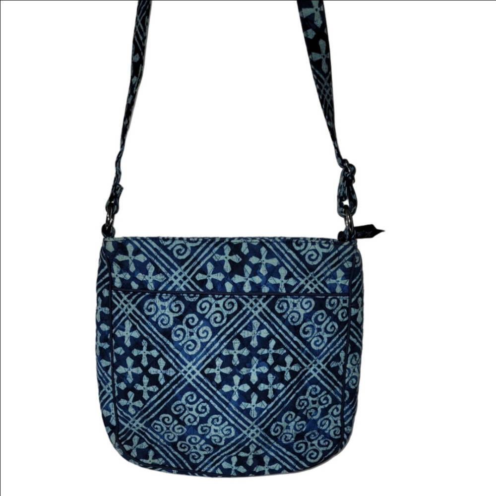 VERA BRADLEY TRIPLE ZIP HIPSTER CROSSBODY in MOROCCAN CUBAN TILES - Picture 2 of 10